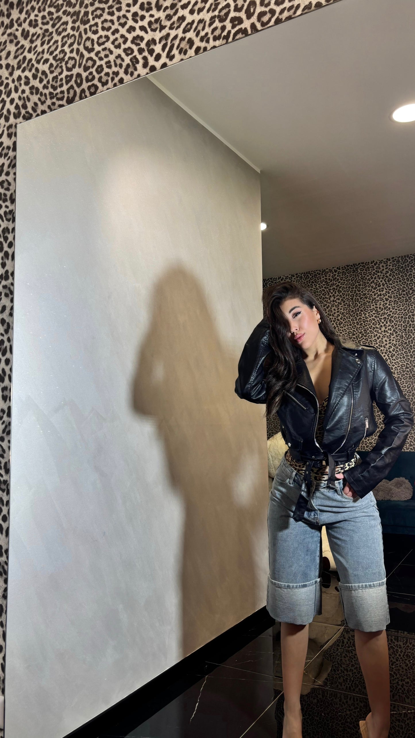 Jacket in pelle