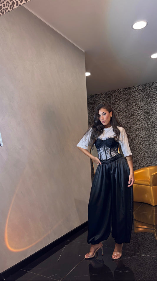 Pantalone satinato Ivonne