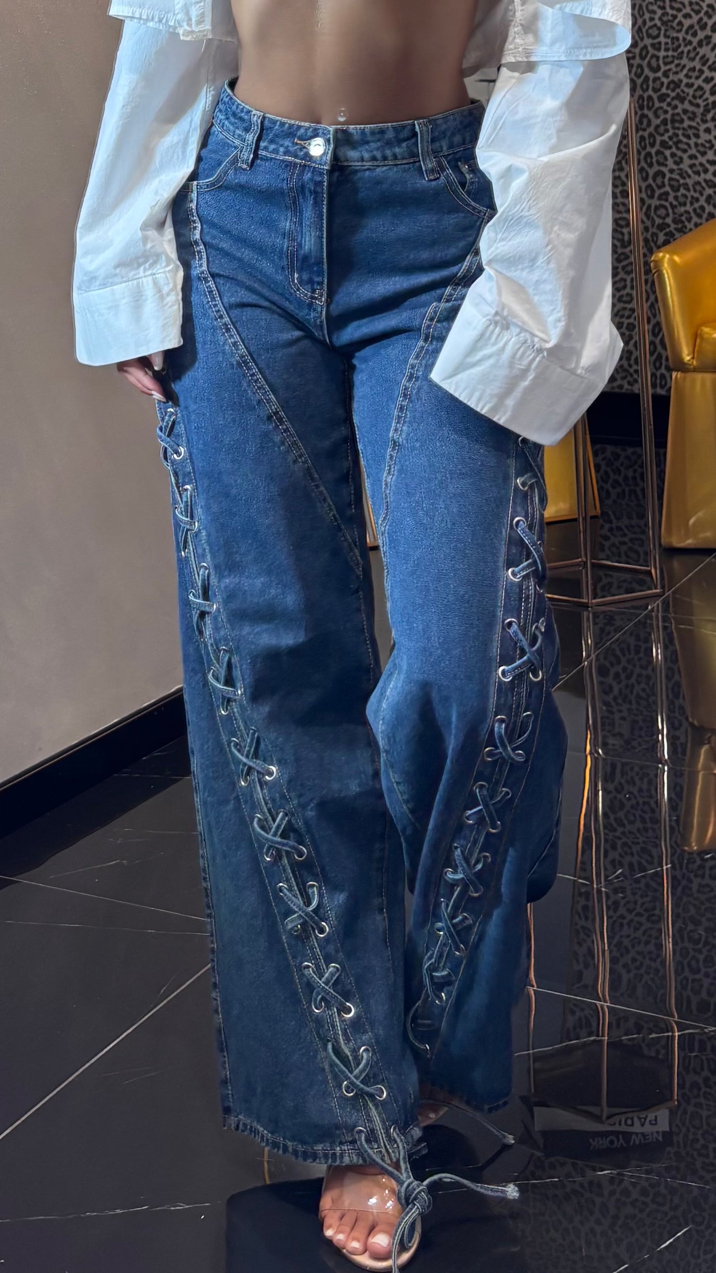 Jeans Stringhe