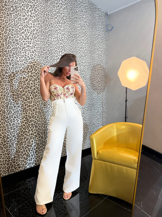 Pantalone STRINGHE white